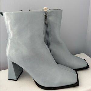 Light Blue Ankle Boots